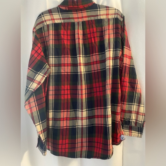 Daniel Cremieux Red and Black Plaid button down Shirt large Christmas style - Picture 5 of 7